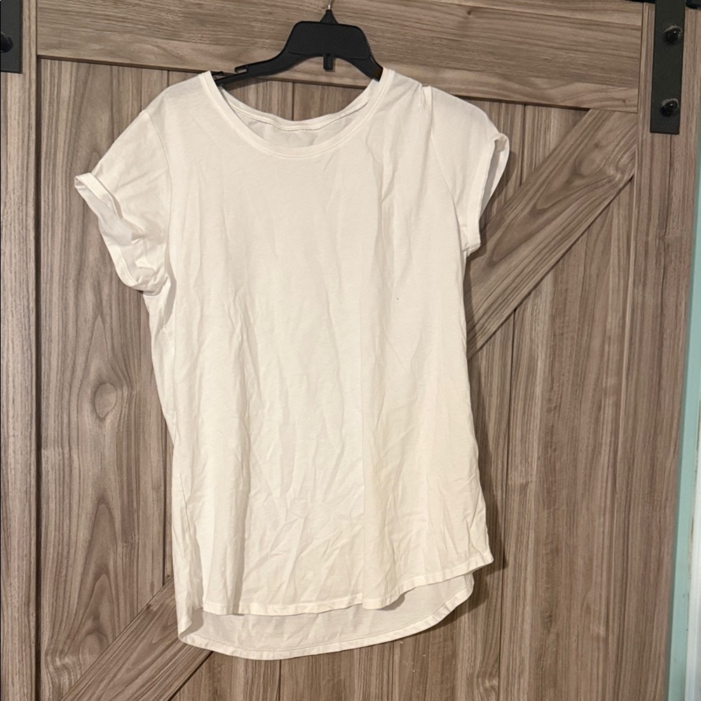 Justice White Short Sleeve Kids Tee